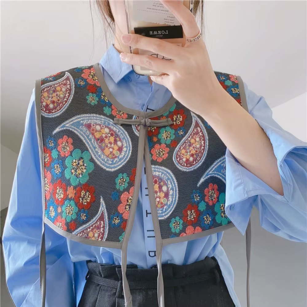 Écharpe à fleurs amovible pour femme