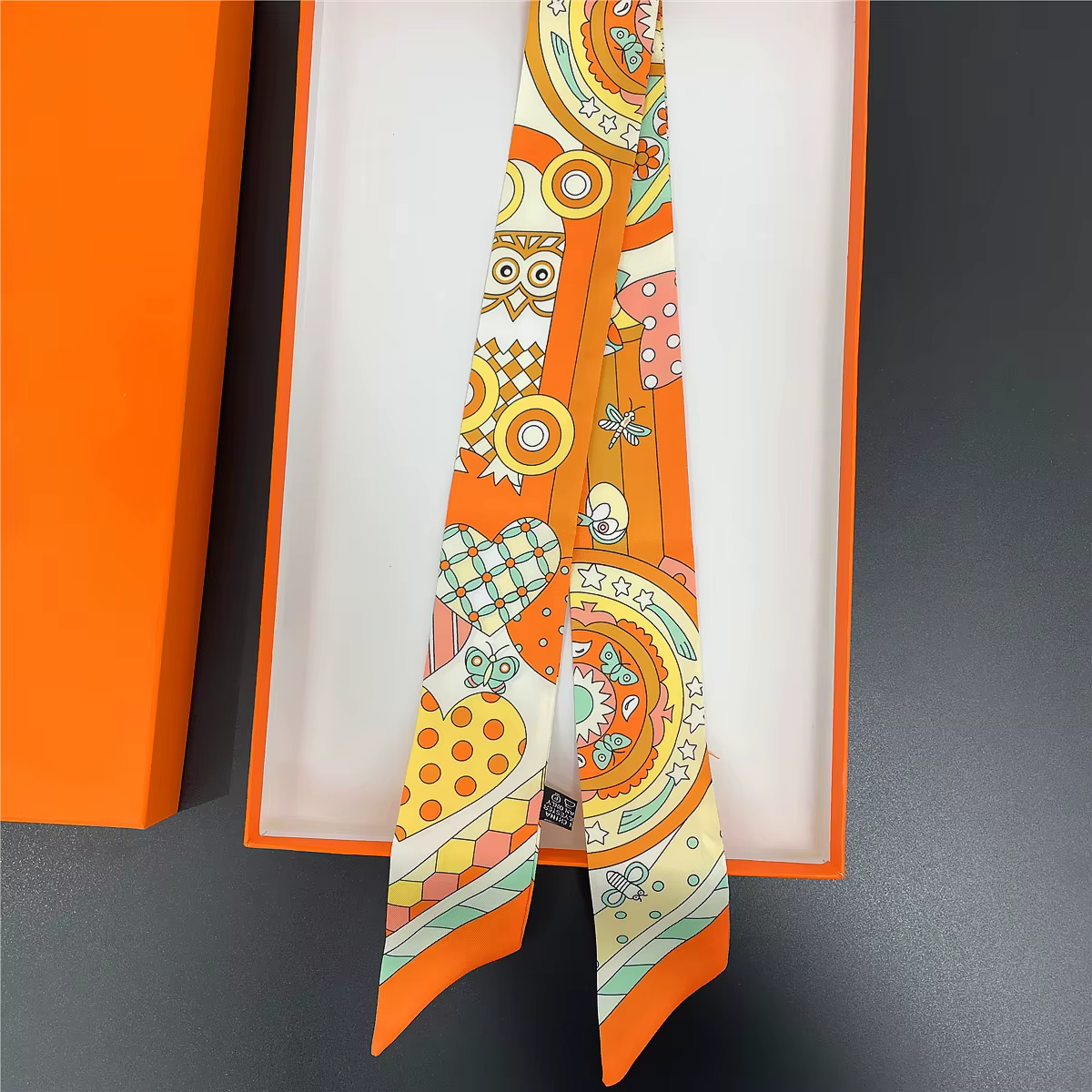 Nouvelle Collection : Foulard Chouette en Soie de Luxe pour Femme – Bandeau Cheveux Tendance