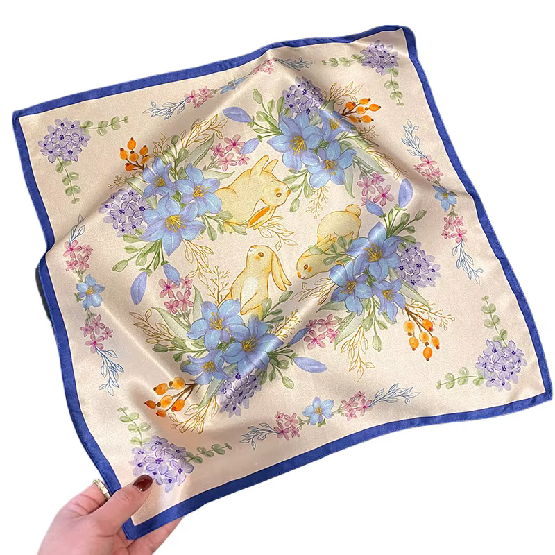Foulard en soie de mûrier 100%