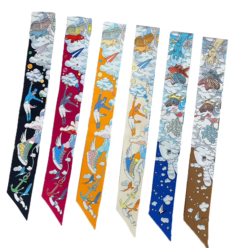Marque Design sergé 100% Foulard en soie de mûrier pour les femmes de luxe mode écharpe dame