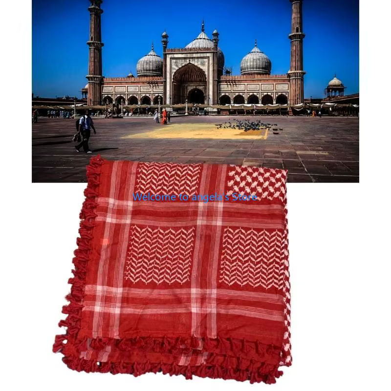X4YC Jacquard Pattern Scarf arabe tactiquement Kerchief Multi-Put Shemagh
