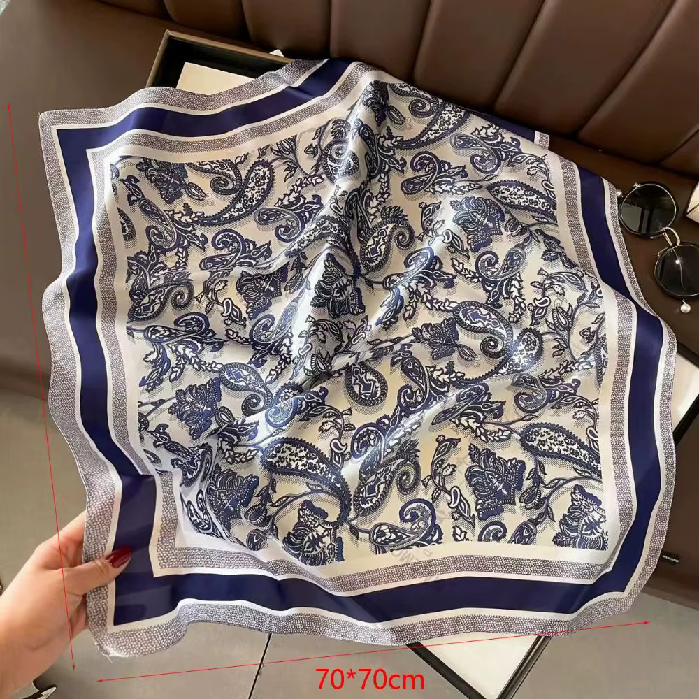 Écharpe de tête en satin pour femme