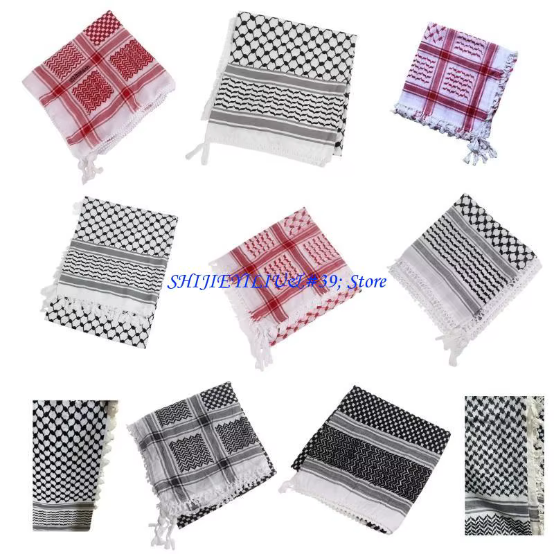 E21F – foulard religieux à Jacquard arabe pour adulte