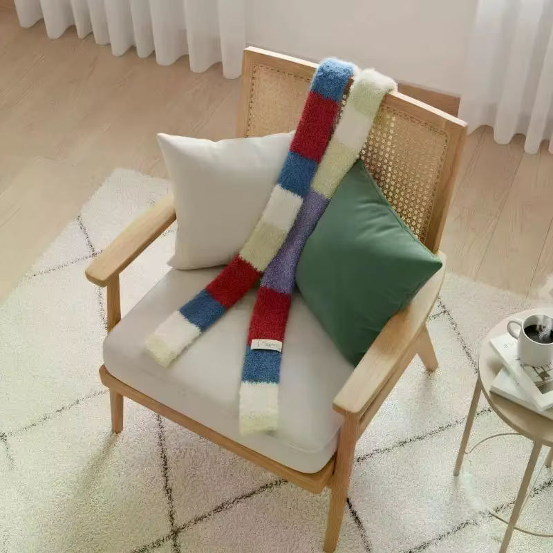 Écharpe à rayures colorées pour femmes