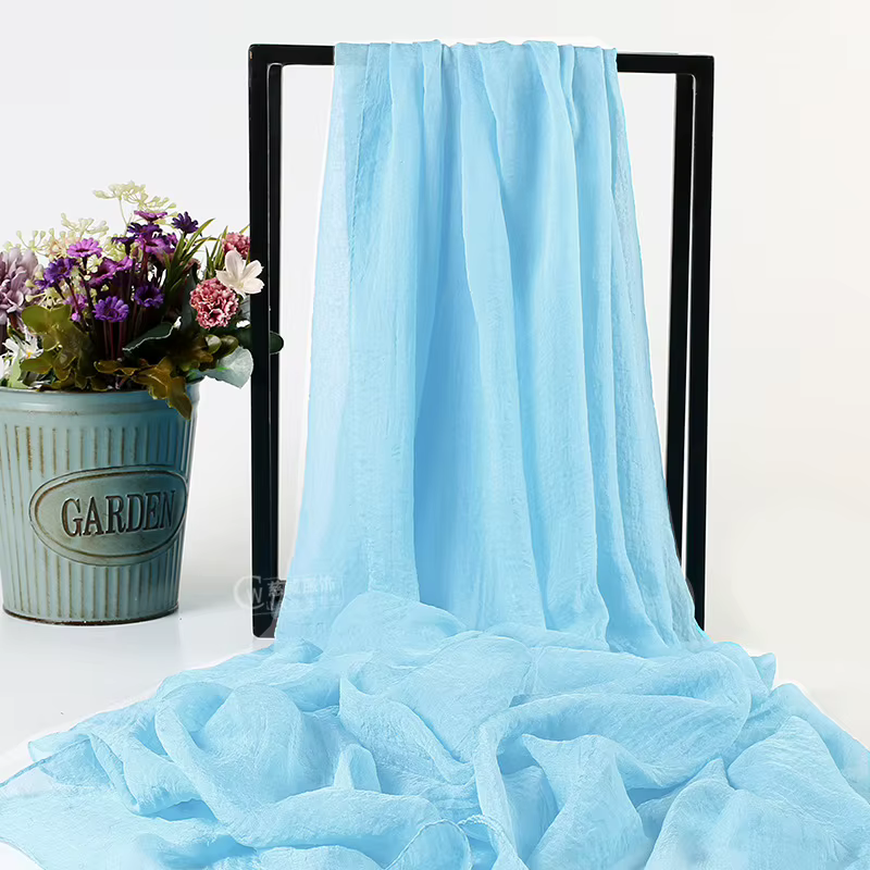 SOKUXILE 2018 soie blanche mince été châle wrap tippet doux pour fille étoles écharpe pour les femmes