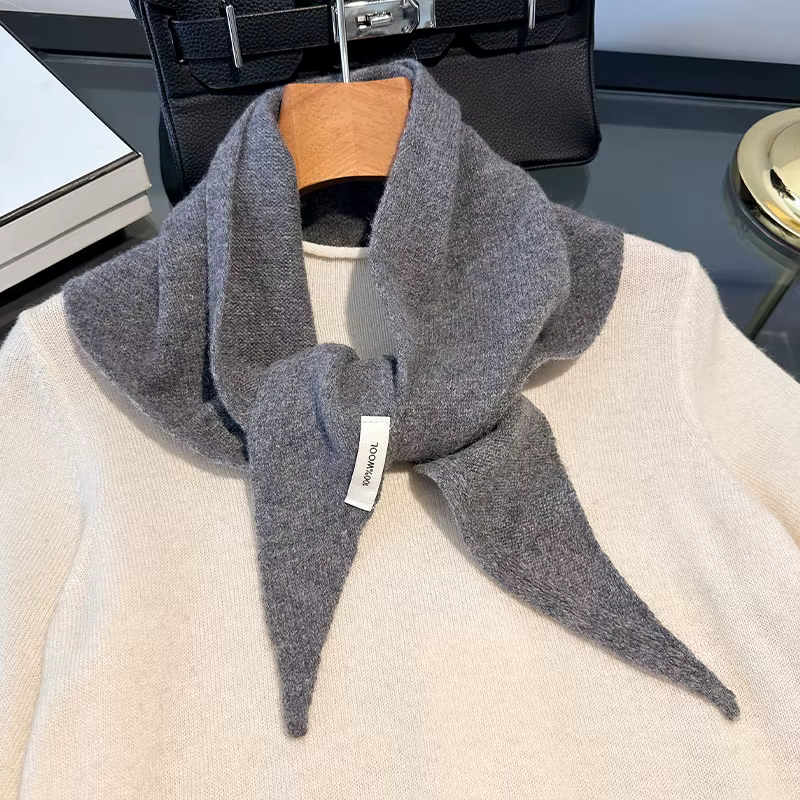 Écharpe tricotée 100% laine pour femme