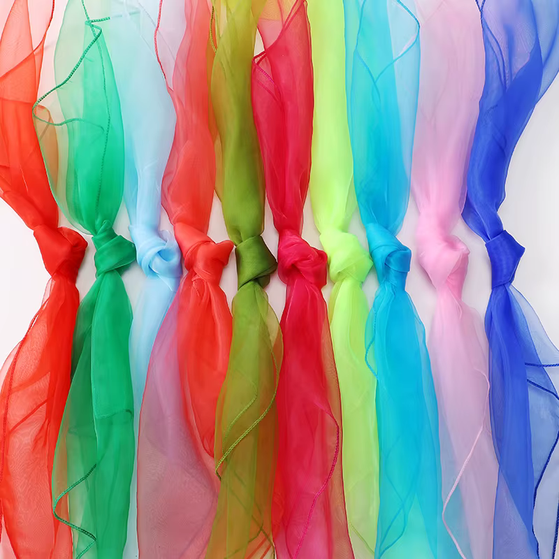 Foulard d'été transparent en mousseline de soie pour femme, châles, bandanas