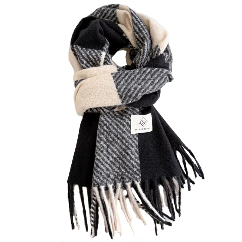 Écharpe en cachemire pour femmes épaissir chaud hiver couverture marque femme luxe qualité châle enveloppement Bufanda