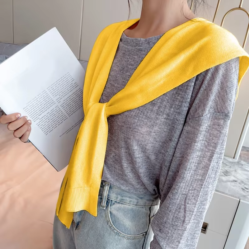 Orean Petite écharpe châle tricotée pour femme - Design élégant à la mode | Idéal pour les vêtements extérieurs