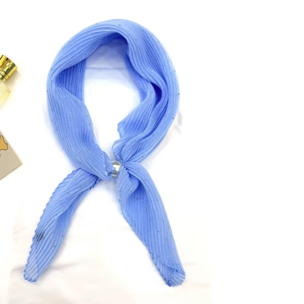 1 écharpe décorative polyvalente de couleur unie