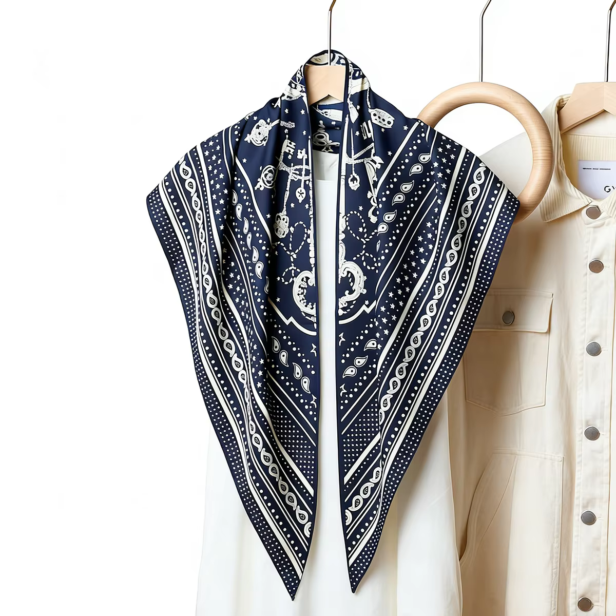 Nouvelle Écharpe Triangulaire Tendance pour Femme