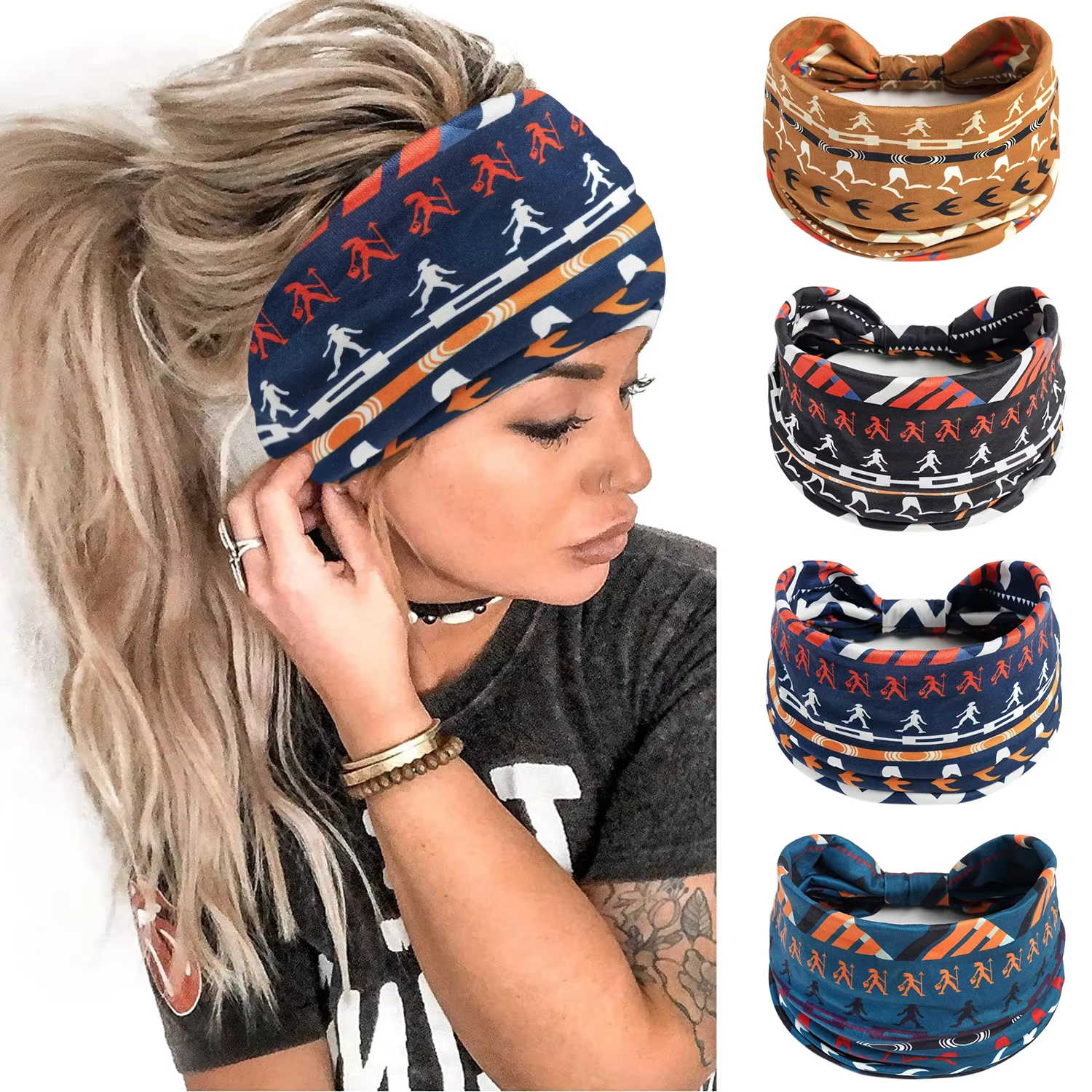 Foulard large imprimé de Style bohémien pour femmes