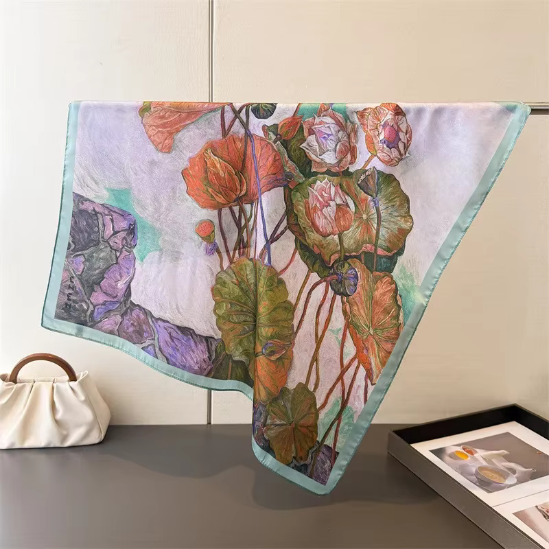 Écharpe carrée tendance pour femme