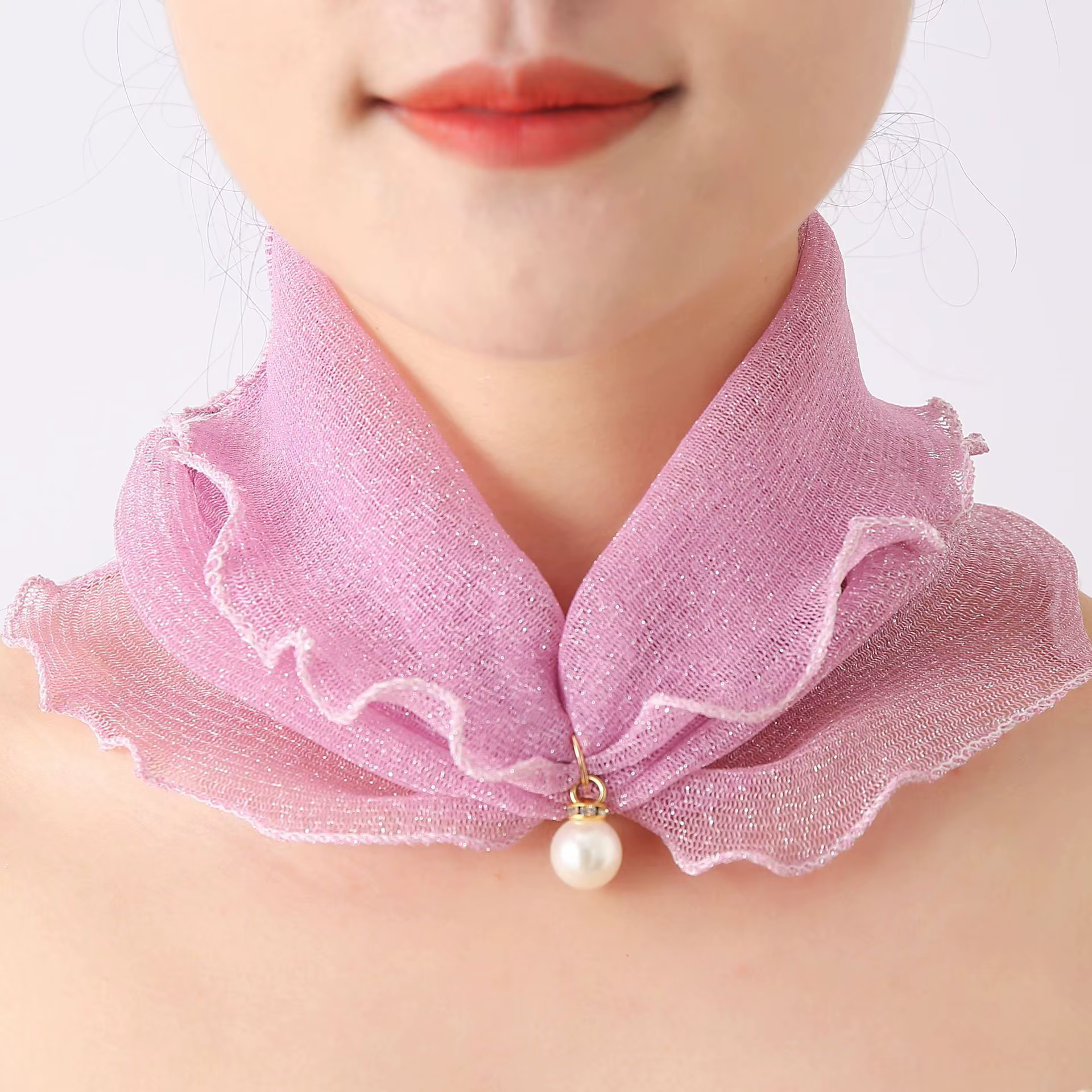 Foulard Carré en Dentelle pour Femme