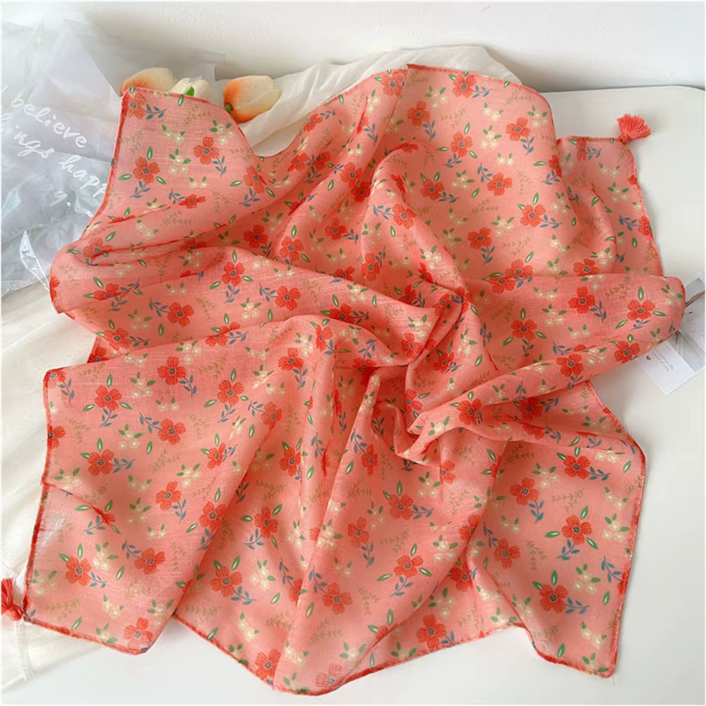 Foulard carré en coton 55/60cm pour femmes