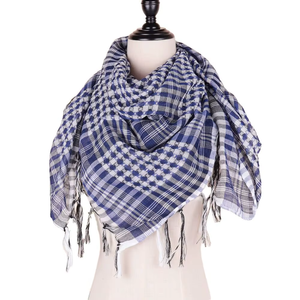 Nouveau Grand foulard arabe Shemagh avec gland Costume tête cou écharpe Bandana Keffiyeh pour hommes femmes