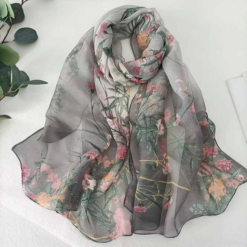 Bandana en mousseline de soie pour femmes