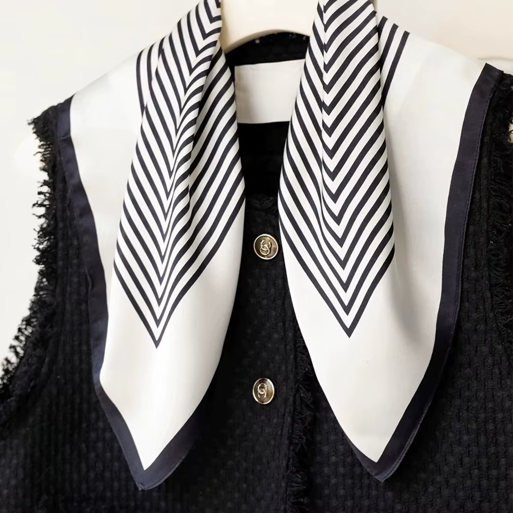 Foulard en Soie Naturelle 100% Véritable pour Femme