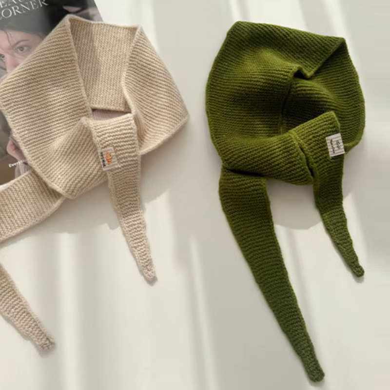 Vintage laine silencieux à la mode polyvalent triangulaire écharpe femmes