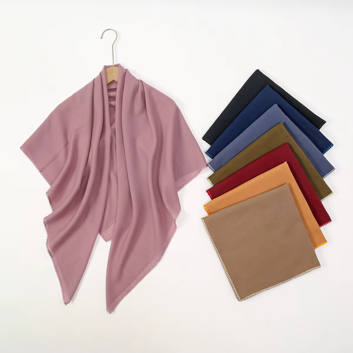 Élégant dentelle carré écharpe châles femme musulman Hijabs dame mode enveloppes été respirant foulard Felame foulards 115*115 cm