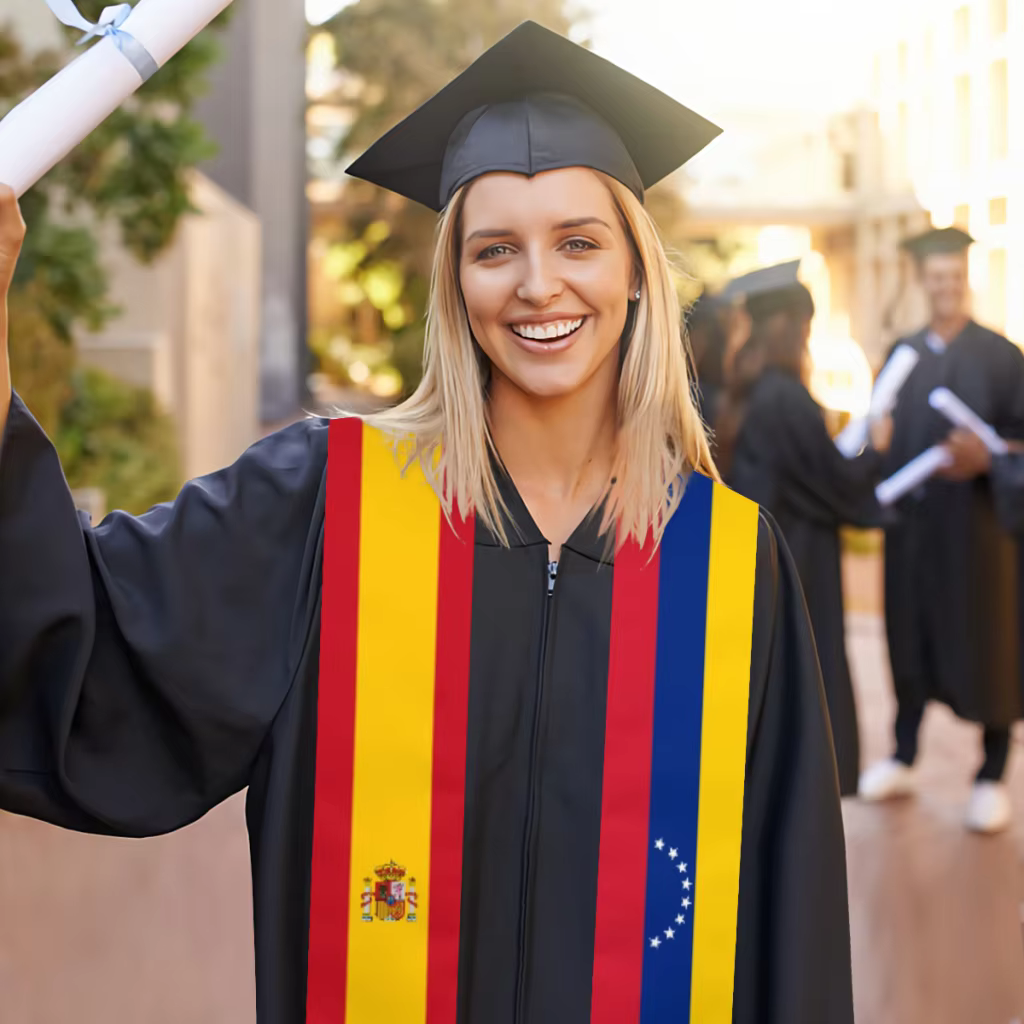 Écharpe de graduation unisexe pour adultes