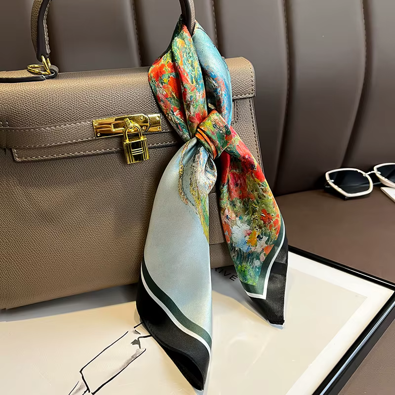 Foulard en soie véritable de mûrier pour femmes