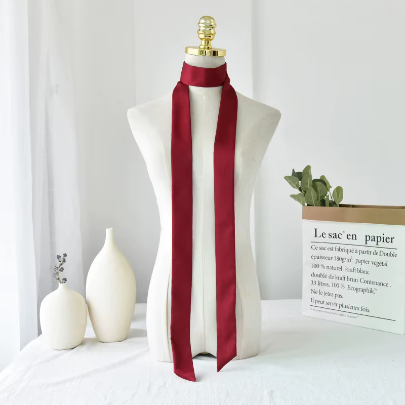 Foulard étroit en Satin de soie