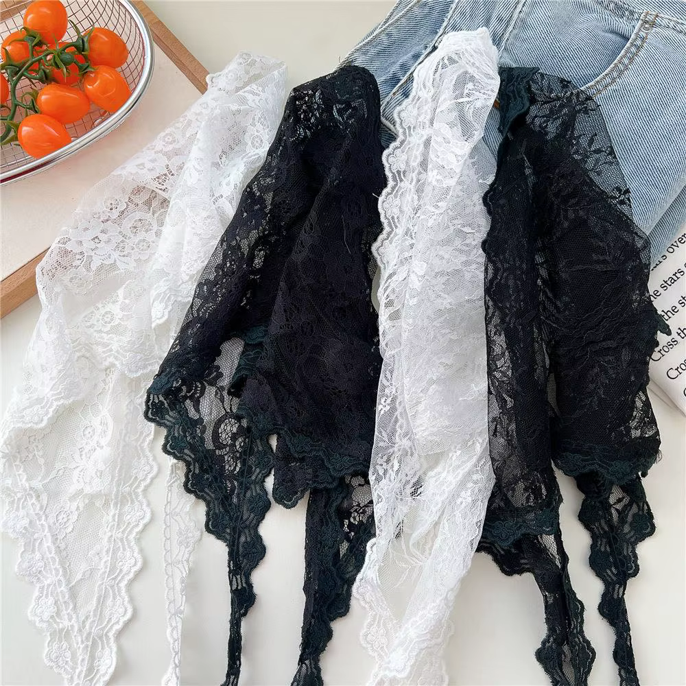 Foulard Vintage en dentelle Triangle pour femmes