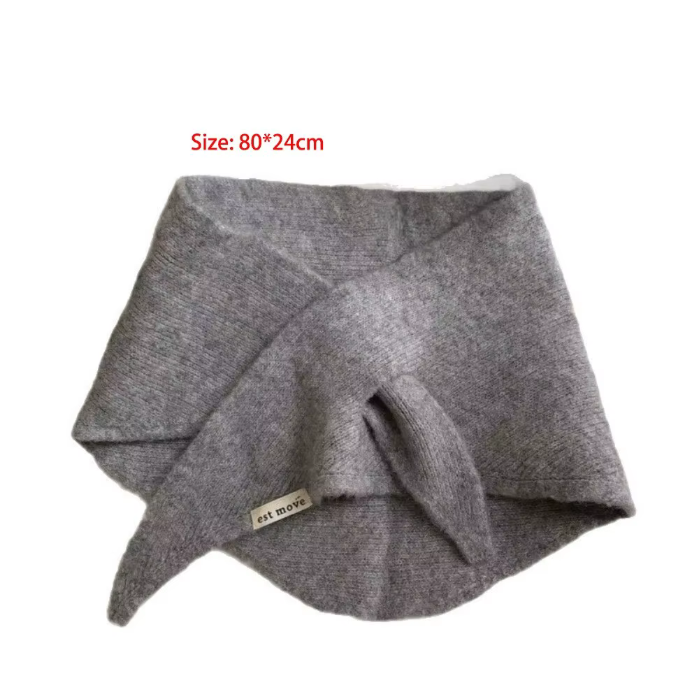 Nouveau coupe-vent cou plus chaud résistant au froid triangulaire tricoté écharpe