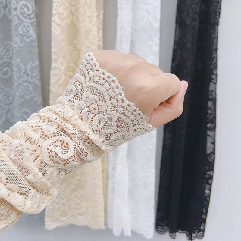 Manches de protection solaire en dentelle pour femmes