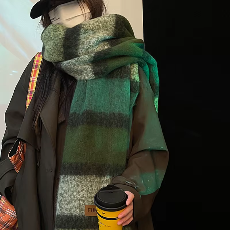 Écharpe en Mohair épaisse pour femmes