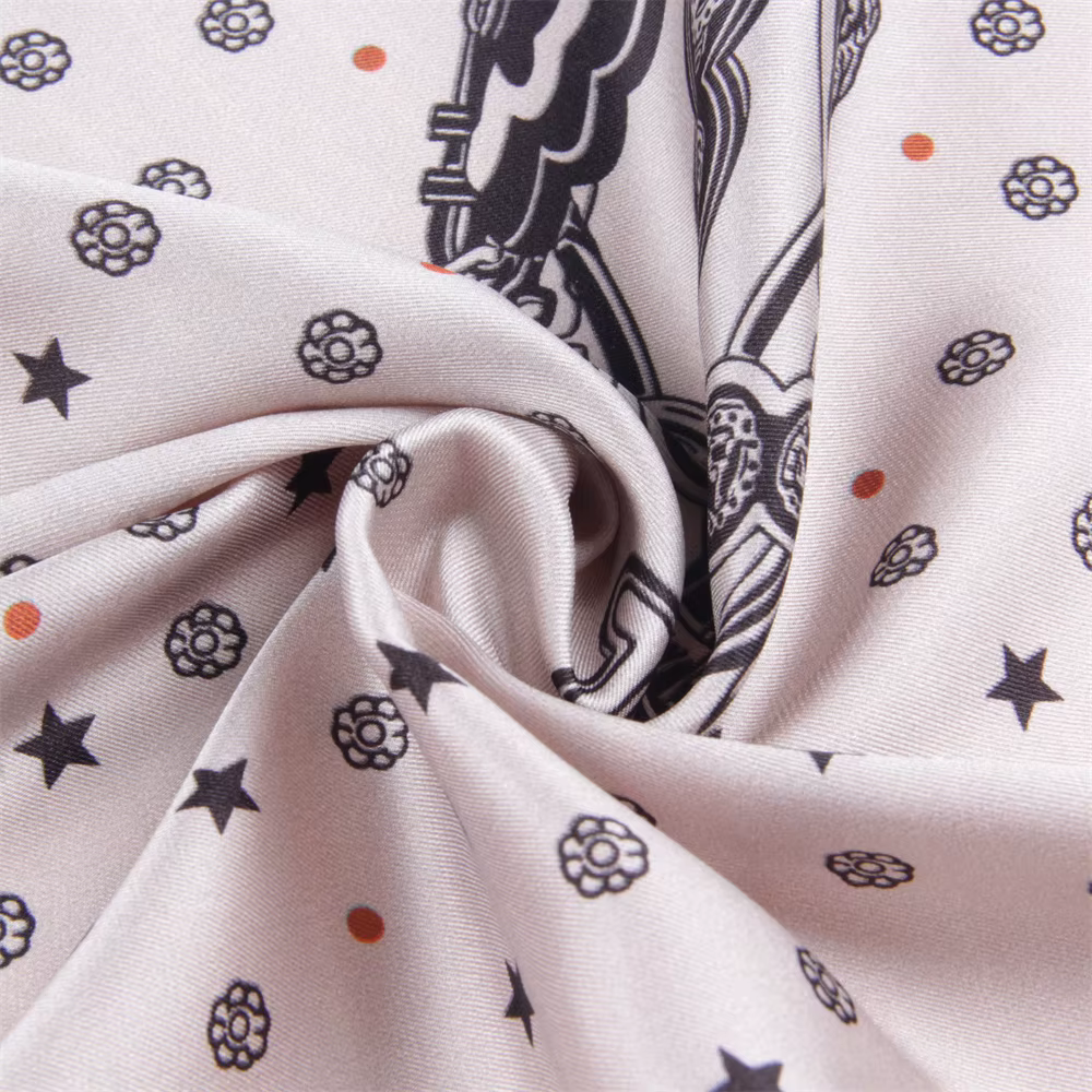 Marque foulards en soie selle imprimé sergé foulard