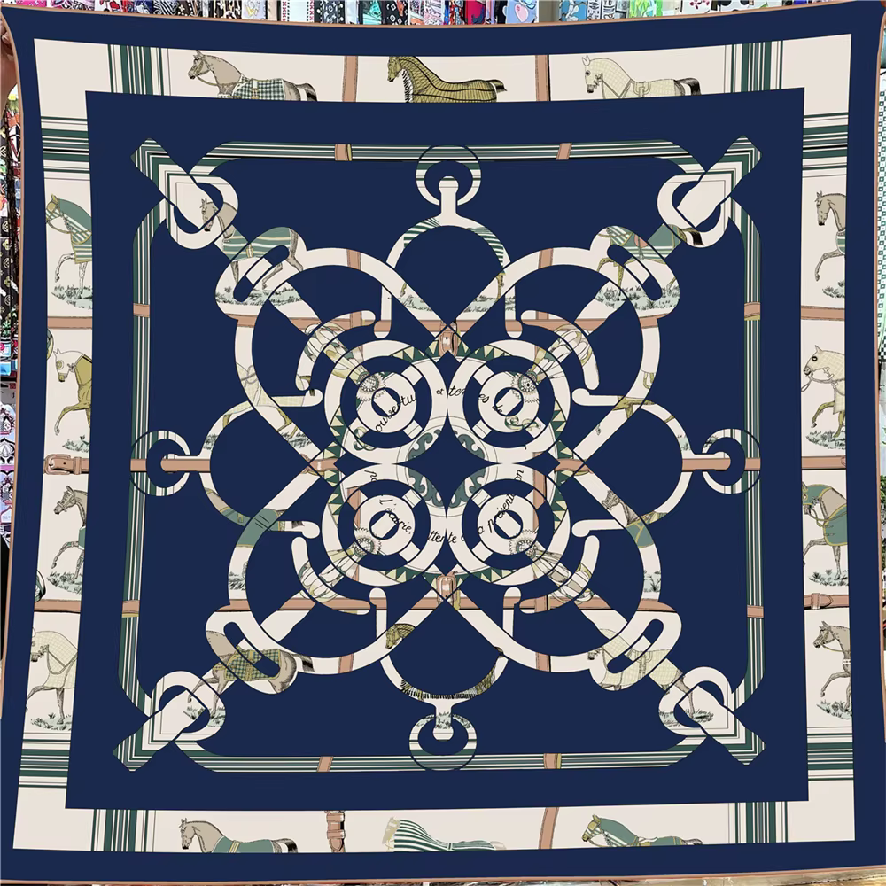 Foulard en cachemire de soie pour femmes, carré roulé à la main, grand Bandana de luxe, Hijab, Poncho 135CM