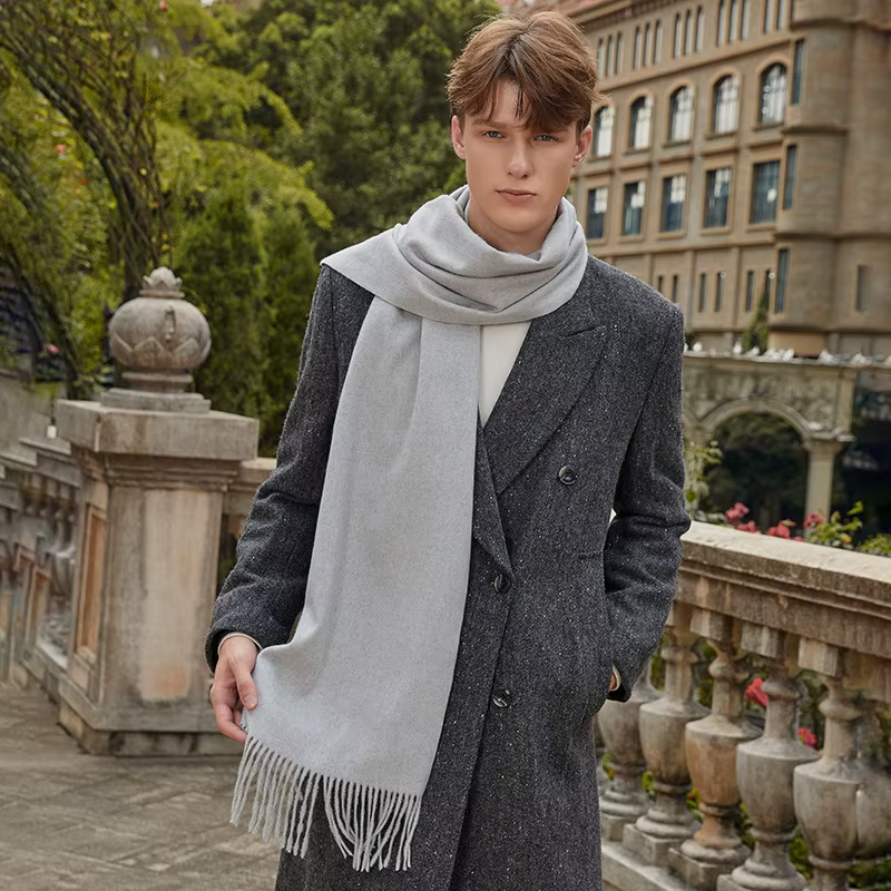 Écharpe en laine d'agneau automne hiver Style coréen atmosphère