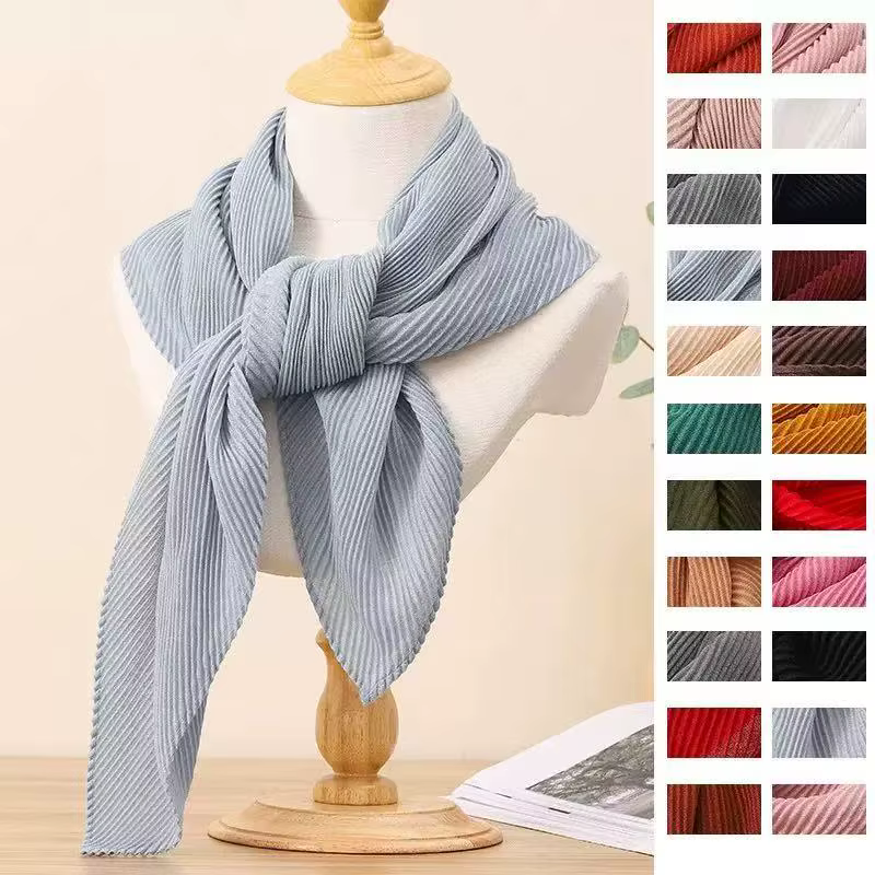 Nouveau foulard en coton et lin de couleur Pure 90