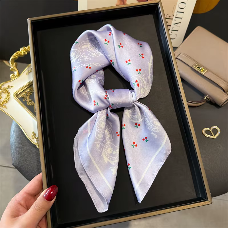 Foulard imprimé Paisley rose pour femmes