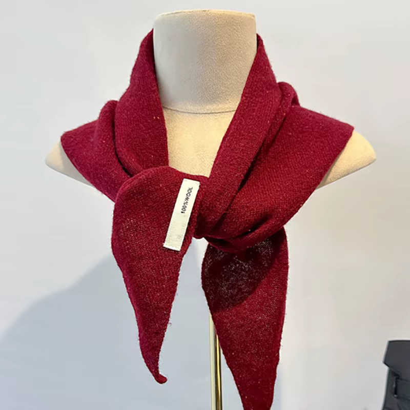 Écharpe Triangle britannique Niche laine triangulaire cachemire foulards pour femmes foulard chaud hiver mode dame
