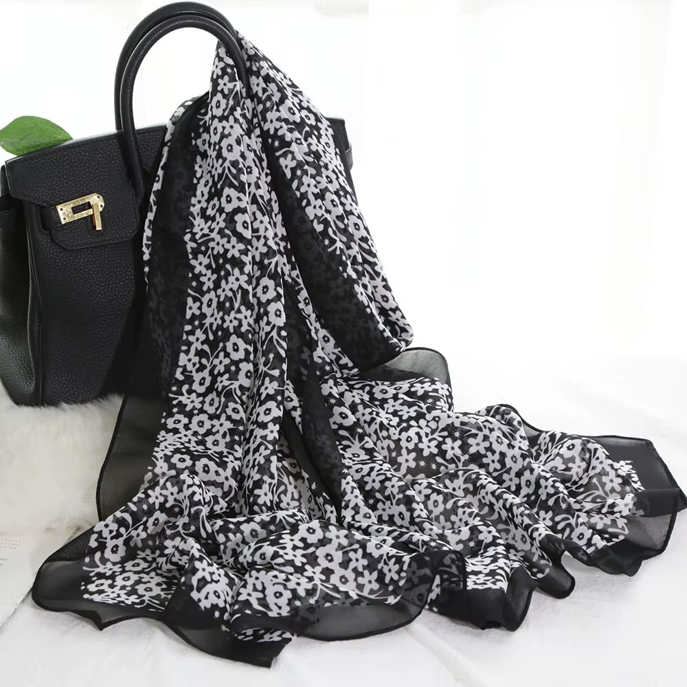 Foulard en mousseline de soie pour femmes