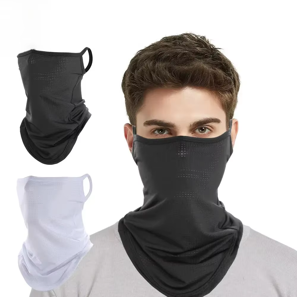 Écharpe respirante demi-masque d'été