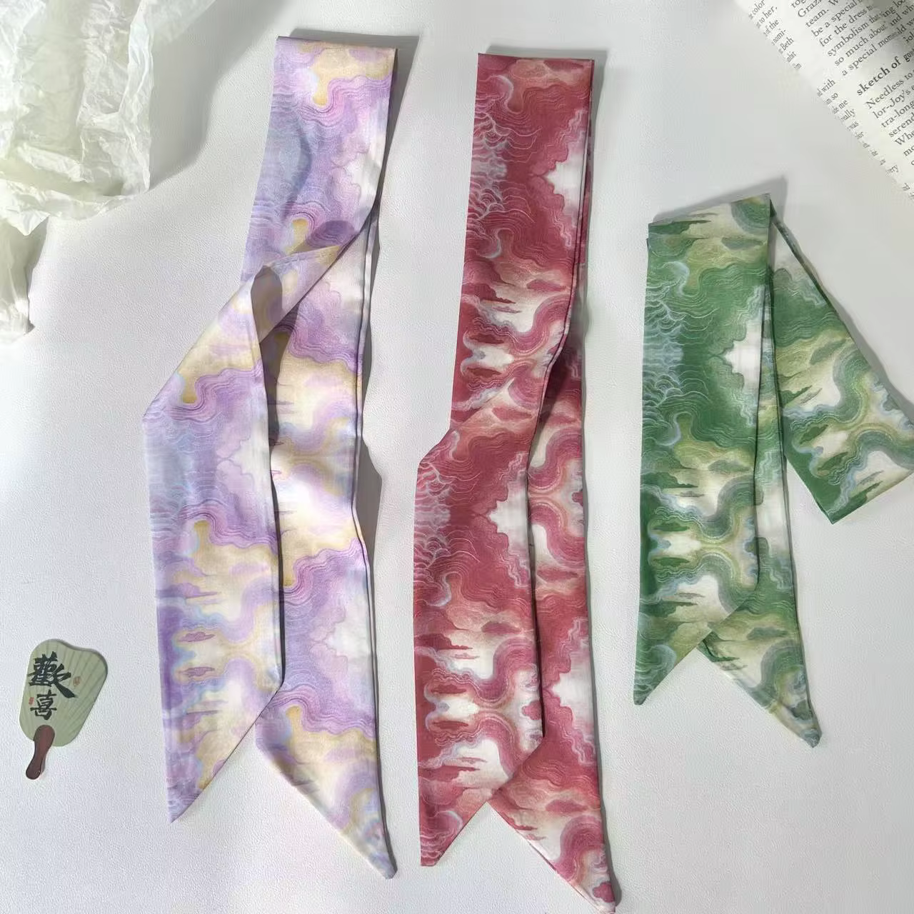 Foulard en soie frais et chic
