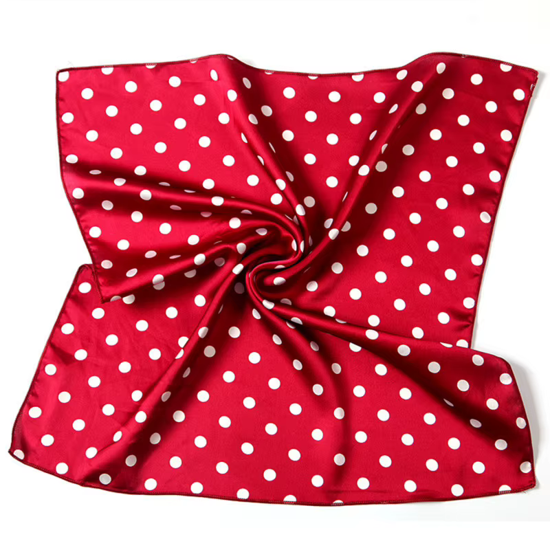 Petit Foulard Carré Imprimé à la Mode pour Femme