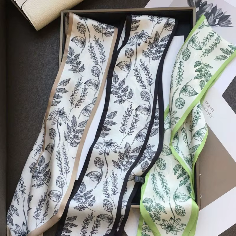 Foulard en ruban imprimé pour cheveux pour femmes