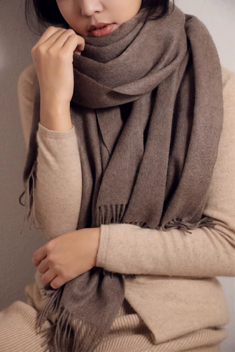 Grande écharpe en cachemire de marque de luxe pour femmes